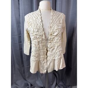 Cream Cardigan Sz S